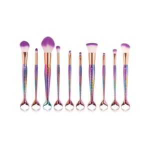 6 Kits Pincel Maquiagem Sereia Personalizado