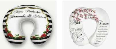 Almofada de Pescoço Personalizada Casamento