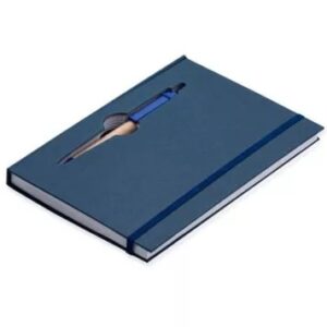 Bloco de anotações com mini caneta