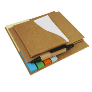 Bloco promocional com caneta e post it