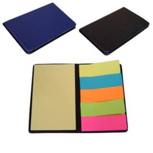 Bloco promocional em couro sintético