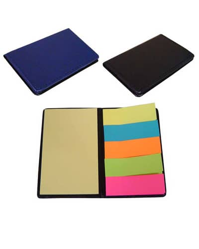 Bloco promocional em couro sintético