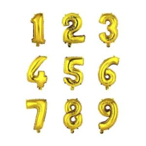 Balão Metalizado Números Personalizado