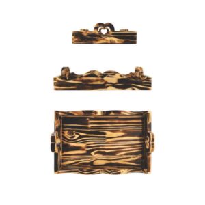 Bandeja Decorativa Aperitivo Madeira Pinus