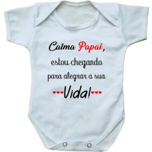 Body Baby Branco Personalizado Mimo Surpresa Para O Papai