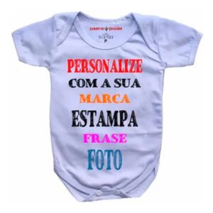 Body Personalizado Com A Sua Estampa Frase