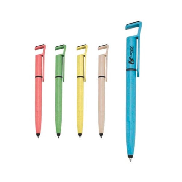 Brinde Caneta Fibra de Bambu Touch Personalizada