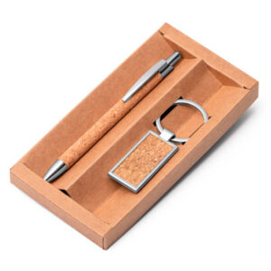 Conjunto de chaveiro e caneta personalizado