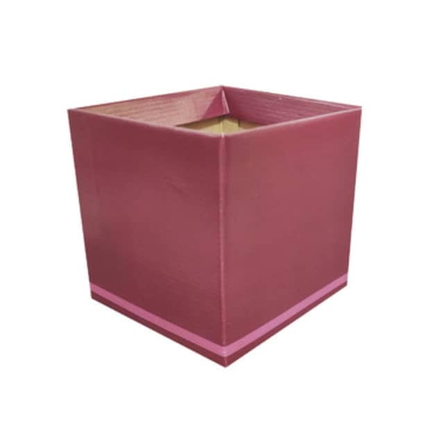 Cachepo Cartonado Quadrado Personalizado