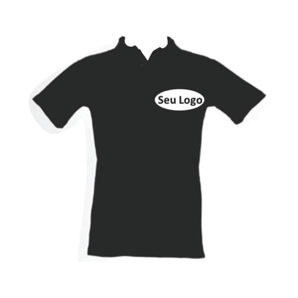 Camisa Polo em Piquet com Impressão em Silk