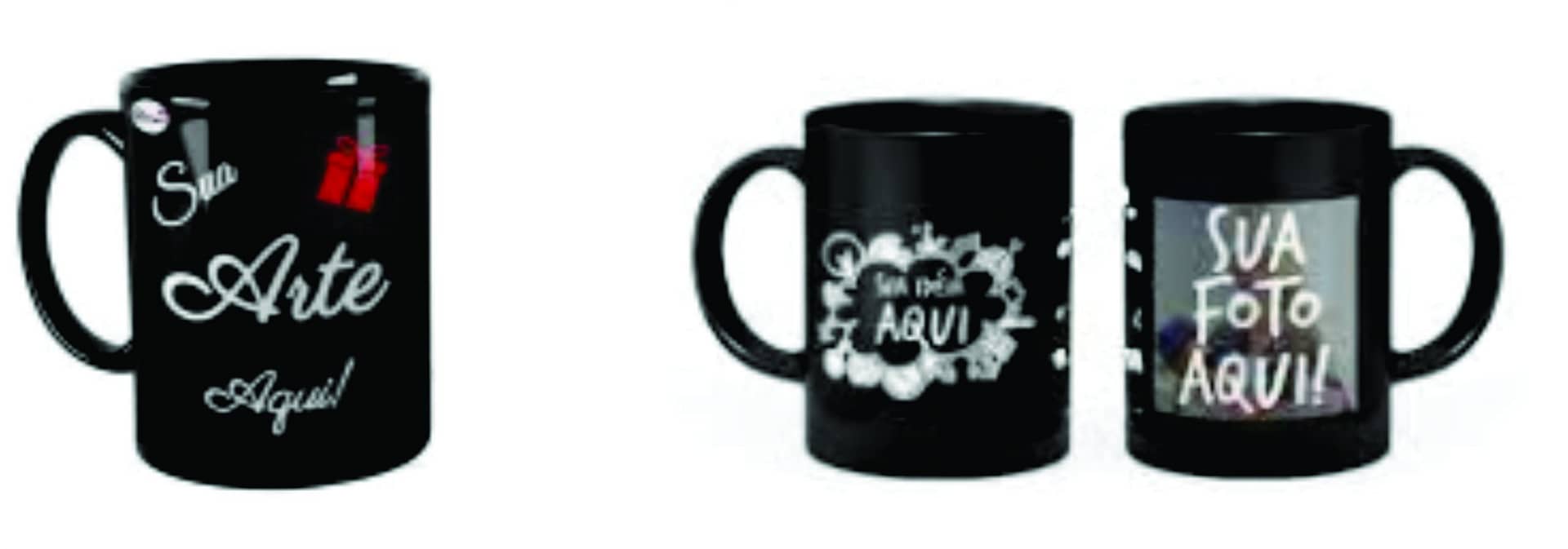 Caneca Preta Personalizada