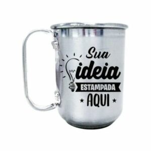 Caneca de alumínio personalizada 300ml