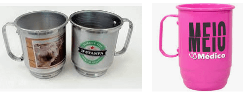 Canecas de Alumínio Personalizadas com Cordão Goiânia