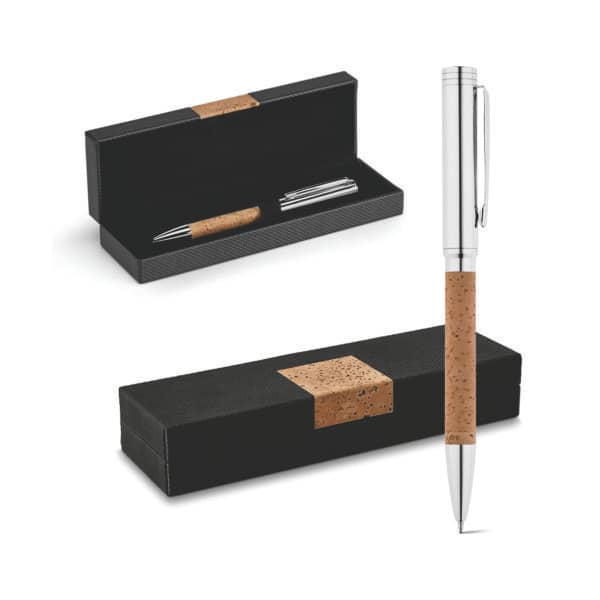 Caneta Esferográfica em Alumínio com Estojo Personalizada