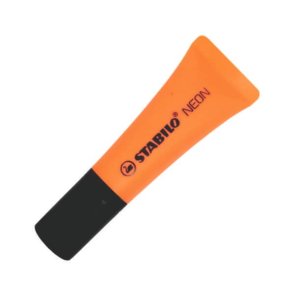 Caneta Marca Texto Stabilo Neon 54 Laranja Personalizada