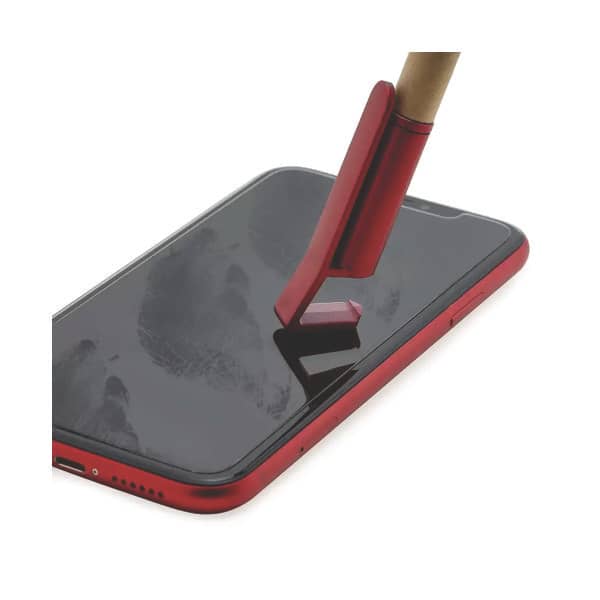 Caneta Plástica com Ponteira Touch e Suporte para Cel