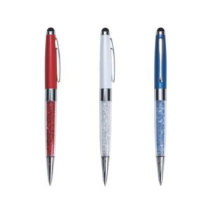 Caneta de Metal Touch com Detalhes Brilhantes Personalizada