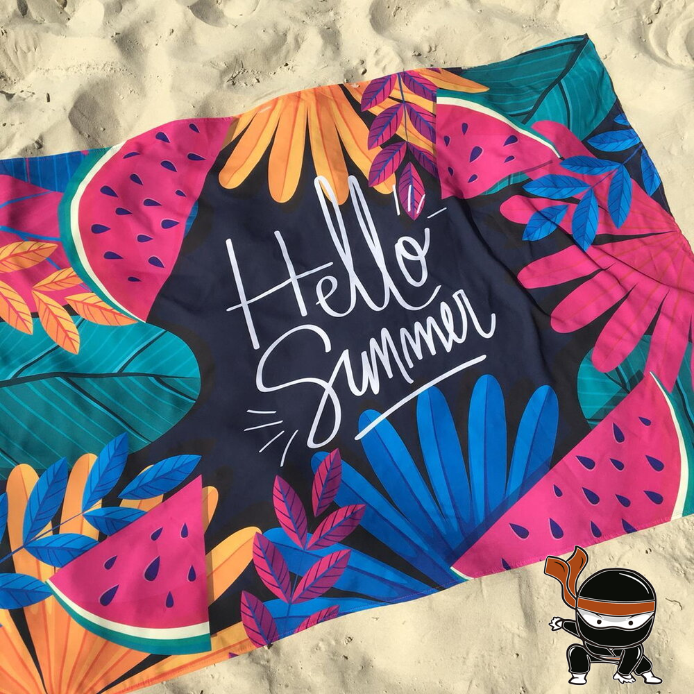 Canga de praia personalizada