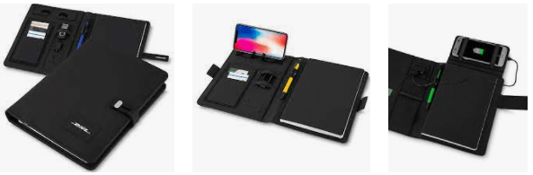 Capa para Caderno com Powerbank para Brindes