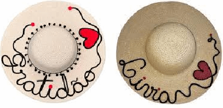 Chapéu de praia personalizado