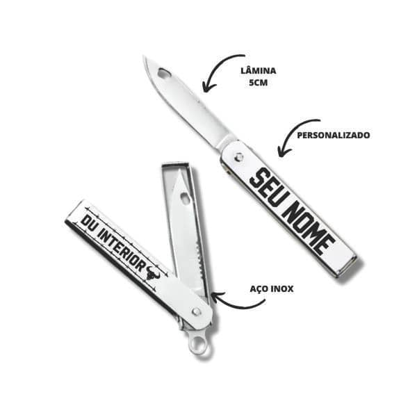 Chaveiro Canivete Personalizado com Nome