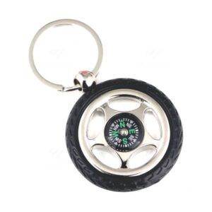 Chaveiro Pneu Bussola Personalizada