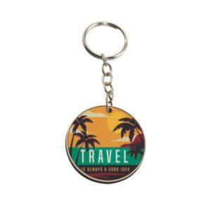 Chaveiro Redondo de Plástico Personalizado