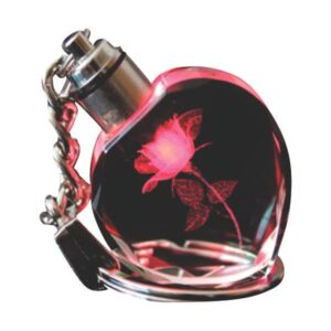 Chaveiro de Cristal com Led Personalizado