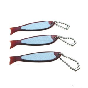 Chaveiro de Lixa em forma de Peixe