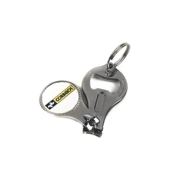 Chaveiro de Metal com Cortador de Unha e Lixa Personalizado