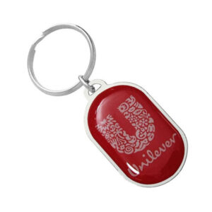 Chaveiro de resina com metal promocional