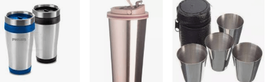 Copo de metal personalizado