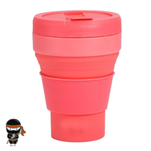 Copo retrátil de silicone