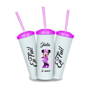 Copos Long Drink com Canudo Personalizados