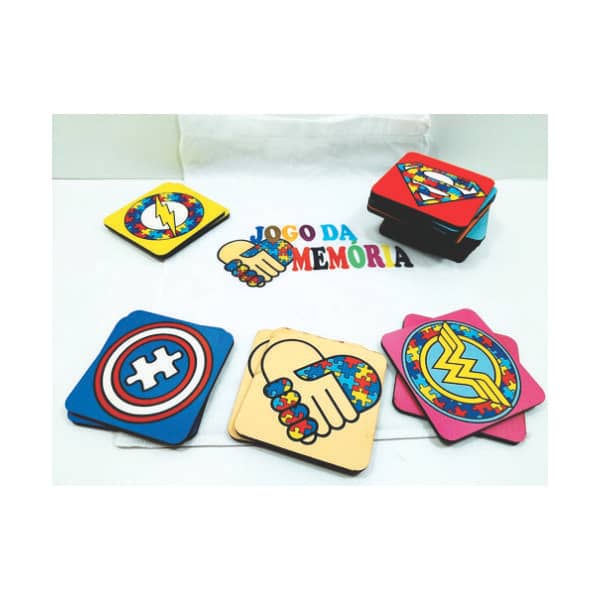 Jogo da Memória Super Heróis Brindes