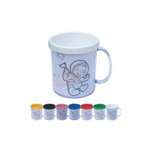 Kit Caneca para Colorir Personalizado