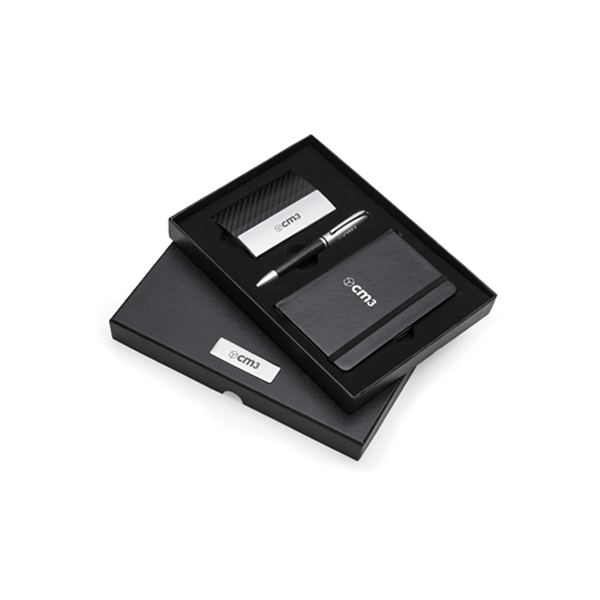 Kit Caneta Porta Cartão e Moleskine Personalizado