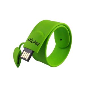 Kit Caneta e Pendrive Pulseira Personalizado