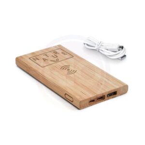 Kit Carregador Portátil em Madeira