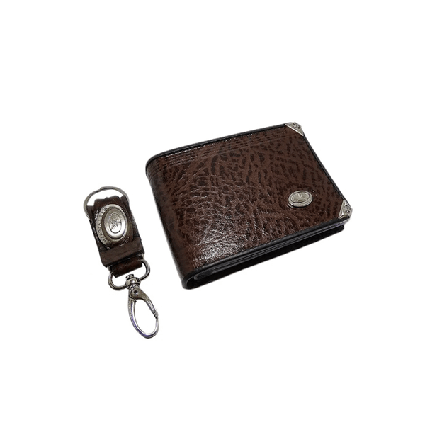 Kit Carteira e Chaveiro Couro Personalizado