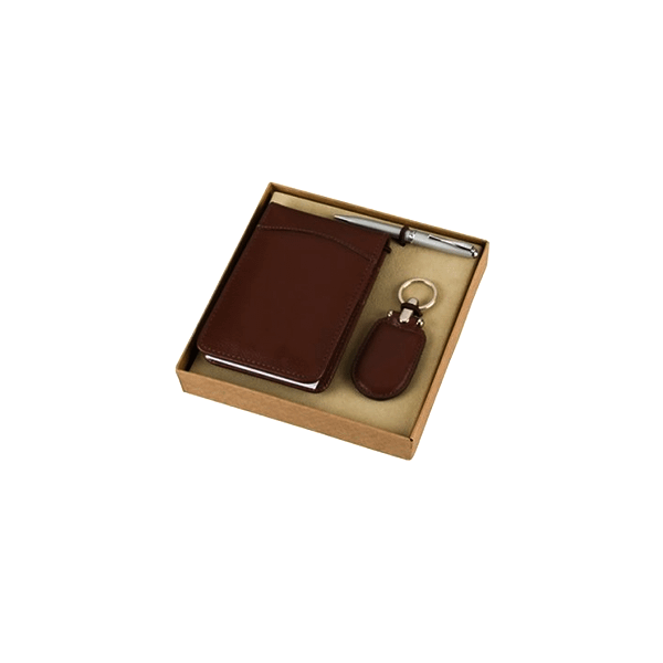 Kit Carteira e Chaveiro para Escritório