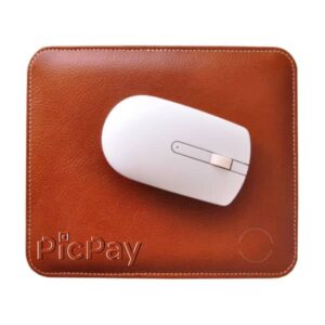 Kit Escritório de Couro Mouse Pad Personalizado