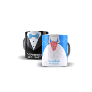 Kit Lembrancinha Caneca para Padrinho de Casamento