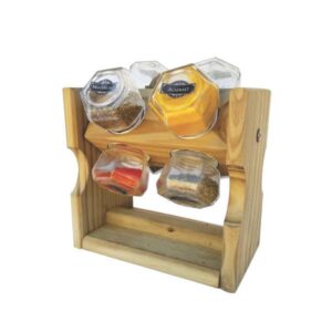 Kit Tempero em Madeira Personalizado