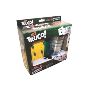 Kit Truco Jogo com Petisqueira e 4 Copos