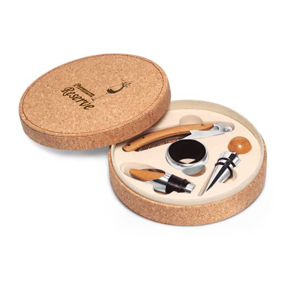 Kit Vinho em Cortiça Personalizado