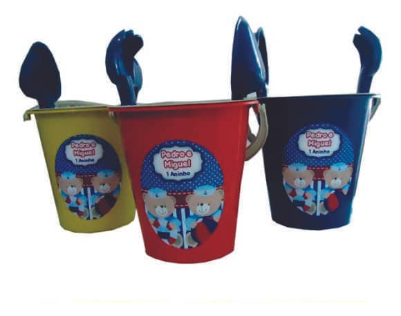 Kit baldinho de praia personalizado