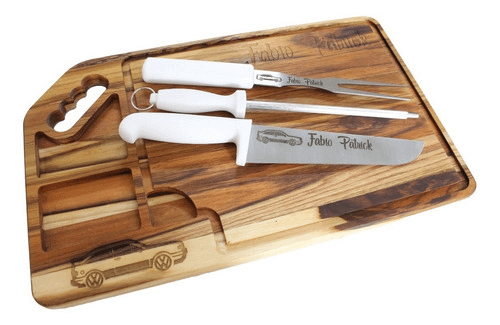 Kit churrasco tabua personalizada