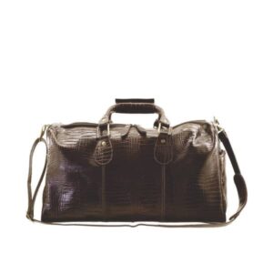 Mala de Bordo Couro Legitimo Café