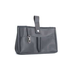 Organizador de Bolsa em Nylon com Aplique Couro